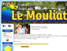 Tablet Screenshot of camping-le-mouliat.fr